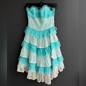 NWT Betsey Johnson strapless tea party dress
